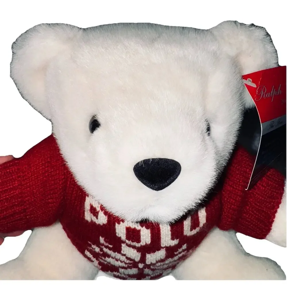 NWT Polo Ralph Lauren Teddy Bear Millennium 2000‎ Y2K Holiday Christmas Gift Toy